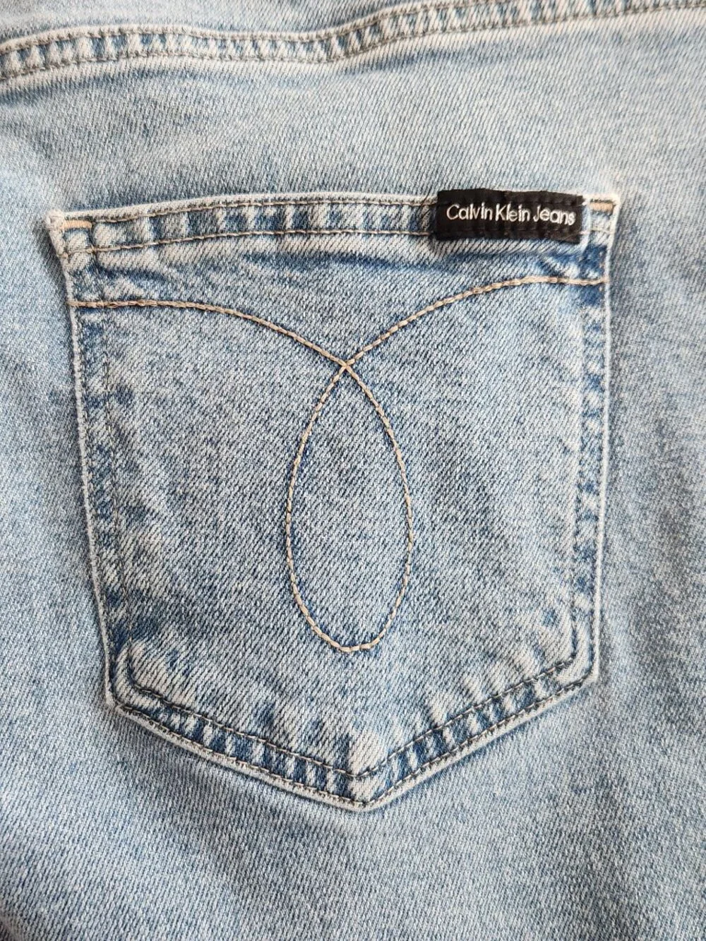 Calvin Klein Mid-rise Straight Leg 5-pocket Jeans | Size 16